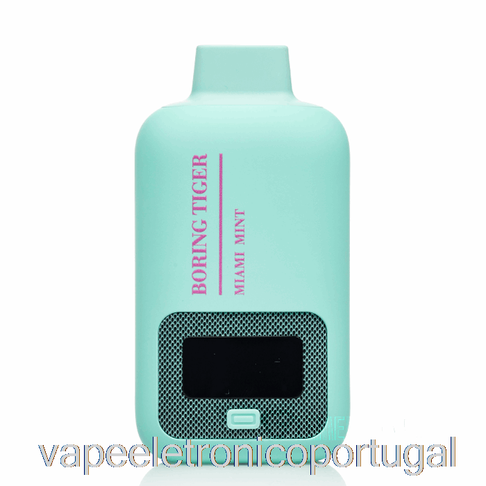 Vape Eletrônico Luffbar Chato Tigre 25000 Descartável Miami Mint